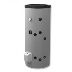 Емайлиран бойлер с една серпентина и нагревател 200 литра, 3kW