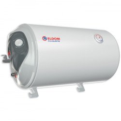 Емайлиран хоризонтален електрически бойлер Eldom 50 литра 2kW