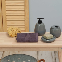 Хавлия за ръце Karaca Home Daily soft 100% памук, размер 30х50, цвят антрацит