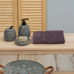 Хавлия за лице Karaca Home Daily soft 100% памук, размер 50х90, цвят атрацит