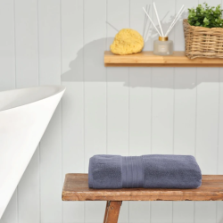 Хавлия за баня Aquasoft 100% памук, тъмно син цвят