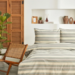 Двоен спален комплект Karaca Home Desert oт 4 части, 100% висококачествен и мек памук, в зелен цвят