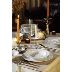 Сервиз за хранене Kütahya Porcelain 18 части, 6 човека, цвят бял