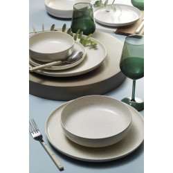 Сервиз за хранене Kütahya Porcelain 16 части, 4 човека, цвят крем