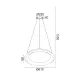 LED Полилей DIANA 61см димируем черен LED Полилей DIANA 61см димируем черен