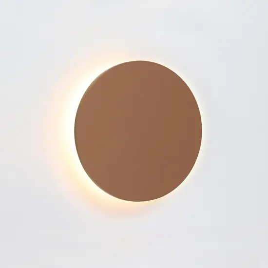 LED Аплик ECLIPSE камила кожа 30см диаметър LED Аплик ECLIPSE камила кожа 30см диаметър