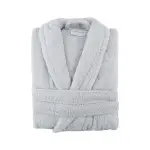 Халат за баня Karaca Home от 100% памук в светло син цвят, размер L/XL