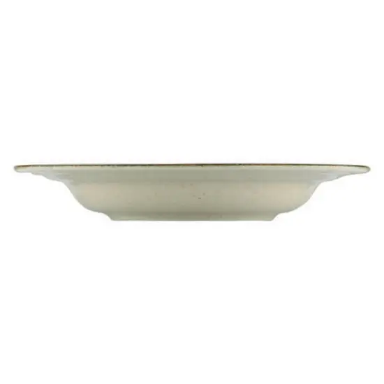Сервиз за хранене Kütahya Porcelain 24 части, 6 човека, бежов цвят и кафяв кант