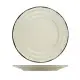 Сервиз за хранене Kütahya Porcelain 24 части, 6 човека, бежов цвят и кафяв кант