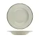 Сервиз за хранене Kütahya Porcelain 24 части, 6 човека, бежов цвят и кафяв кант