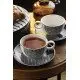 Сервиз за кафе и чай Kütahya Porcelain 12 части, 6 човека, цвят бяло и черно Сервиз за кафе и чай Kütahya Porcelain 12 части, 6 човека, цвят бяло и черно